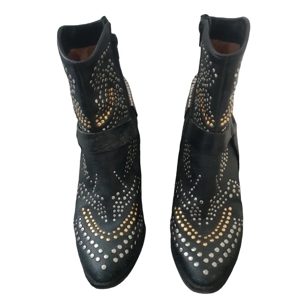 Jeffrey Campbell Studded Black Ankle Boots size 8.5